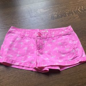 Neon pink shorts